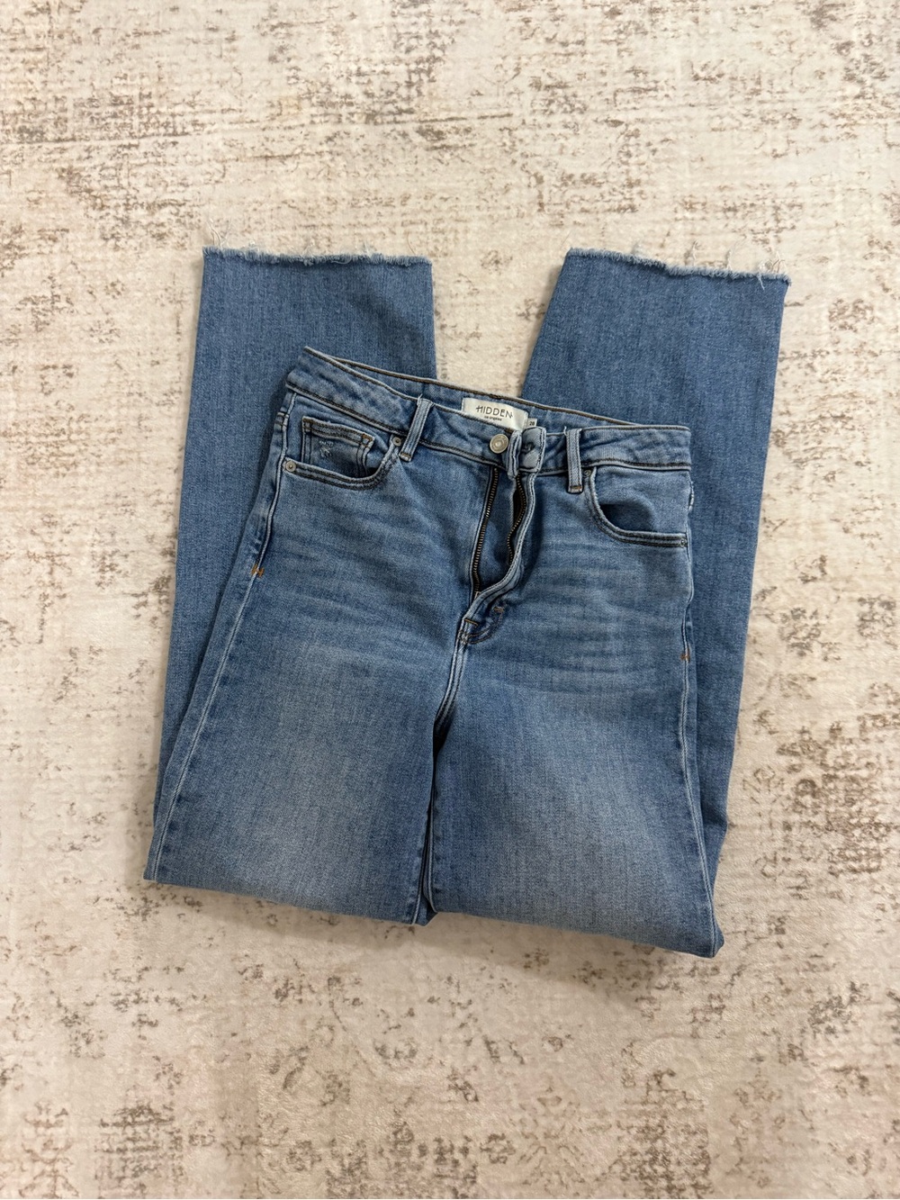 High-Rise Straight Leg Jeans